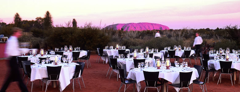 Uluru (Ayers Rock) dining, Red Centre, Australia