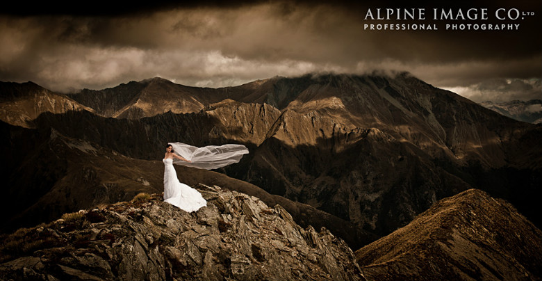 This bride image was supplied by the Alpine Image Company