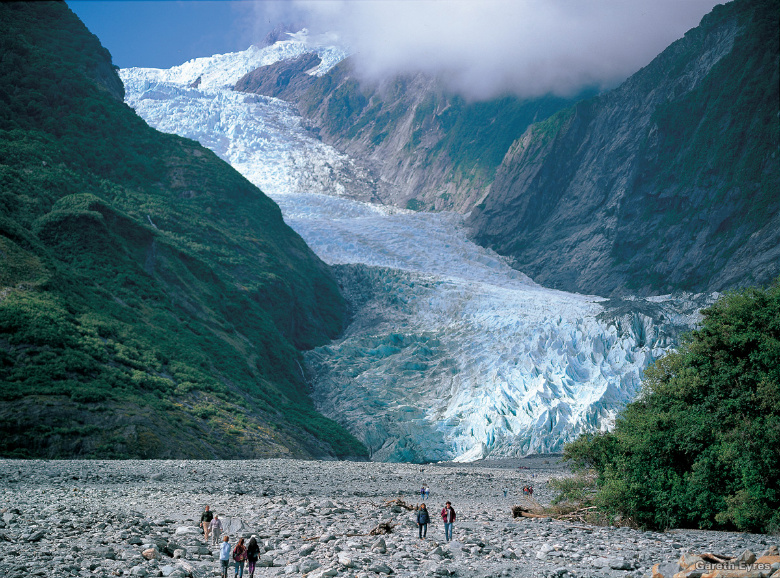 Fox Glacier, considered by many to be a top 10 New Zealand experience.