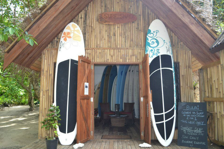 Surf shack Qamea Fiji