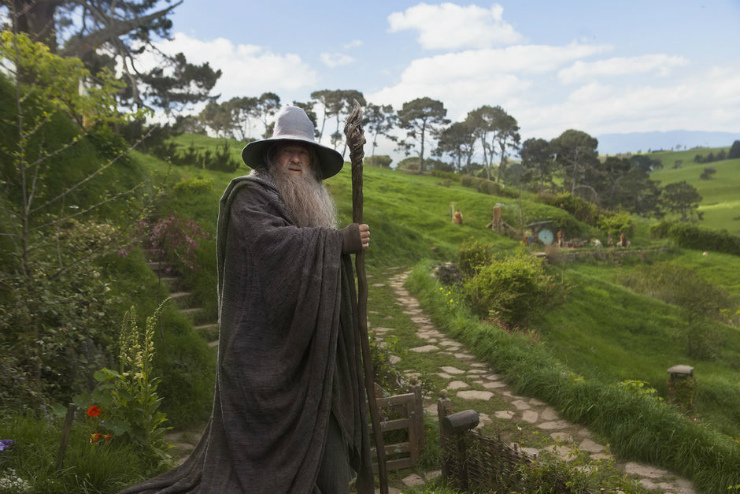 Gandalf in Hobbiton
