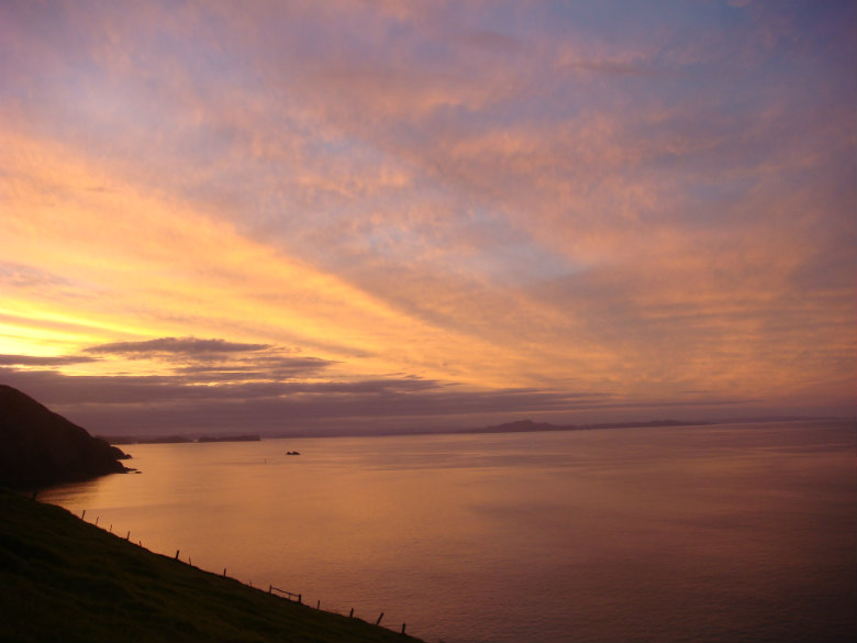 Hopefully you'll be as lucky to see a sunset like this from the lighthouse on the Cape Brett Track!