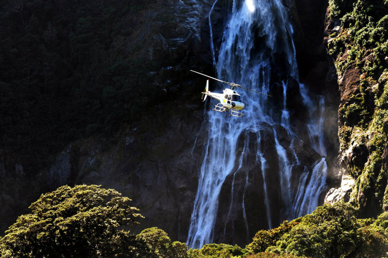 Take a helicopter trip deep into Fiordland National Park