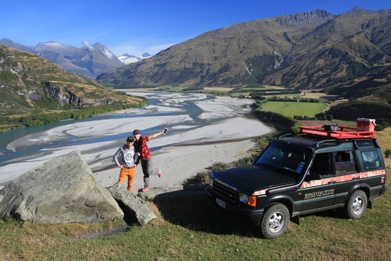 Enjoying a private high country 4wd experience near Wanaka in the South Island of New Zealand