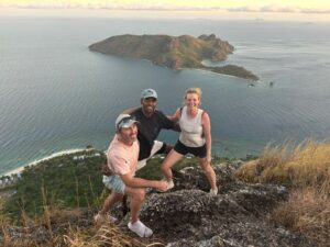 The view from the top of Wayasewa Island in Fiji